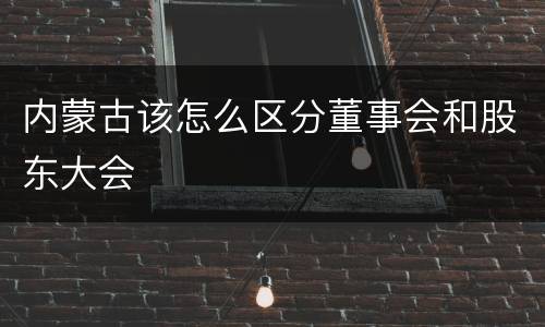 内蒙古该怎么区分董事会和股东大会
