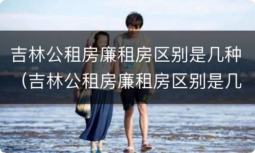 吉林公租房廉租房区别是几种（吉林公租房廉租房区别是几种房）