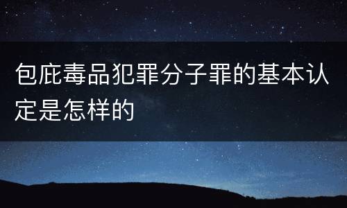 包庇毒品犯罪分子罪的基本认定是怎样的