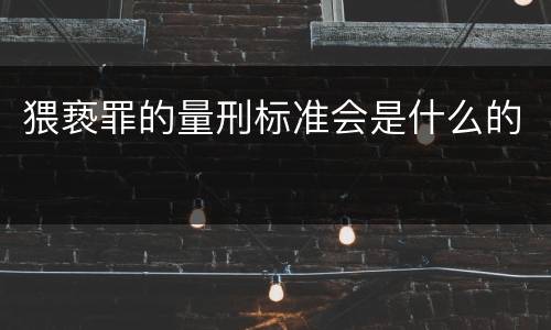猥亵罪的量刑标准会是什么的