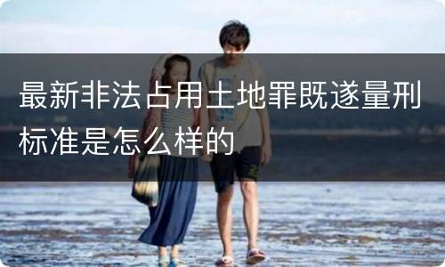 最新非法占用土地罪既遂量刑标准是怎么样的