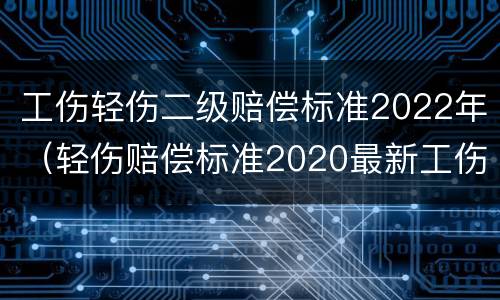 工伤轻伤二级赔偿标准2022年（轻伤赔偿标准2020最新工伤赔偿标准）