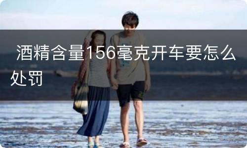  酒精含量156毫克开车要怎么处罚