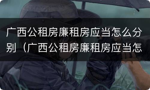 广西公租房廉租房应当怎么分别（广西公租房廉租房应当怎么分别购买）
