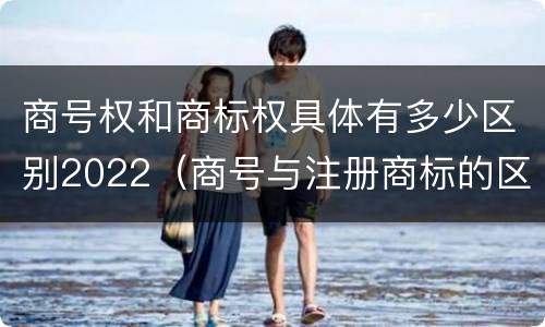 商号权和商标权具体有多少区别2022（商号与注册商标的区别）