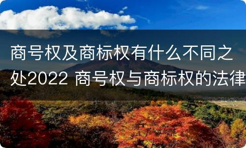 商号权及商标权有什么不同之处2022 商号权与商标权的法律冲突与解决
