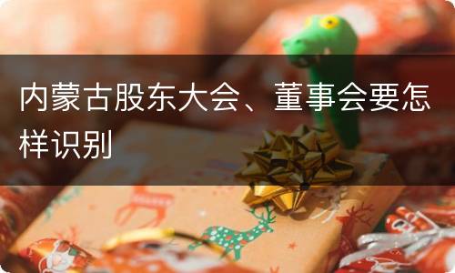 内蒙古股东大会、董事会要怎样识别