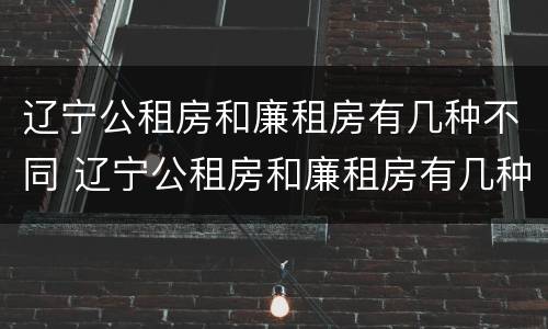 辽宁公租房和廉租房有几种不同 辽宁公租房和廉租房有几种不同吗