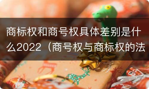 商标权和商号权具体差别是什么2022（商号权与商标权的法律冲突与解决）