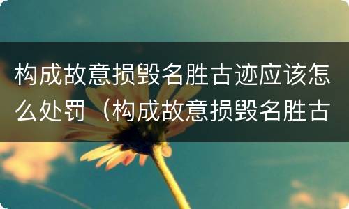 构成故意损毁名胜古迹应该怎么处罚（构成故意损毁名胜古迹应该怎么处罚呢）
