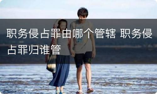 职务侵占罪由哪个管辖 职务侵占罪归谁管