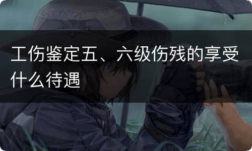 工伤鉴定五、六级伤残的享受什么待遇