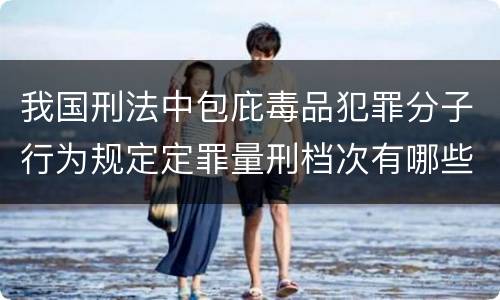 我国刑法中包庇毒品犯罪分子行为规定定罪量刑档次有哪些