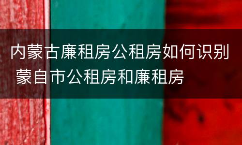 内蒙古廉租房公租房如何识别 蒙自市公租房和廉租房