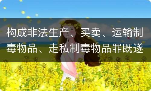 构成非法生产、买卖、运输制毒物品、走私制毒物品罪既遂会如何追究责任
