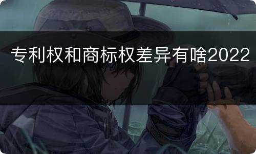 专利权和商标权差异有啥2022