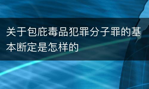 关于包庇毒品犯罪分子罪的基本断定是怎样的