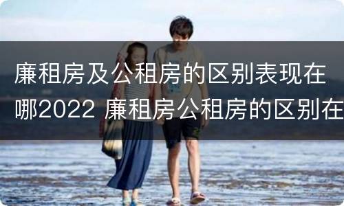 廉租房及公租房的区别表现在哪2022 廉租房公租房的区别在哪里