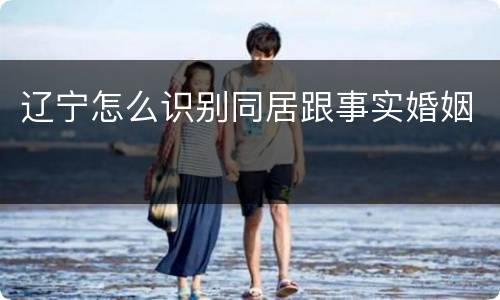 辽宁怎么识别同居跟事实婚姻