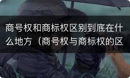 商号权和商标权区别到底在什么地方（商号权与商标权的区别）