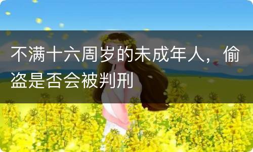 不满十六周岁的未成年人，偷盗是否会被判刑