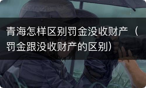 青海怎样区别罚金没收财产（罚金跟没收财产的区别）
