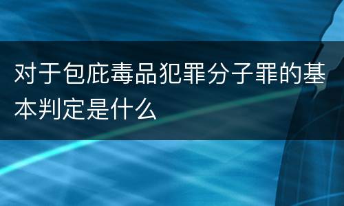对于包庇毒品犯罪分子罪的基本判定是什么