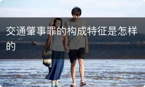 交通肇事罪的构成特征是怎样的