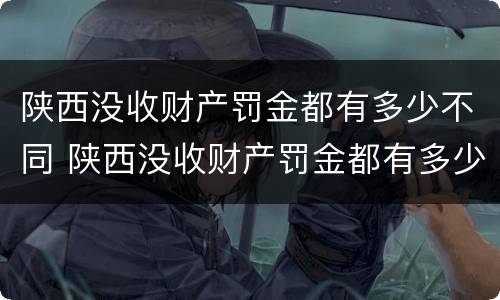 陕西没收财产罚金都有多少不同 陕西没收财产罚金都有多少不同的案例