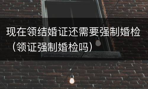 现在领结婚证还需要强制婚检（领证强制婚检吗）