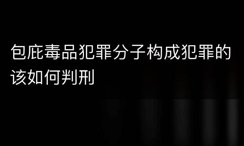 包庇毒品犯罪分子构成犯罪的该如何判刑