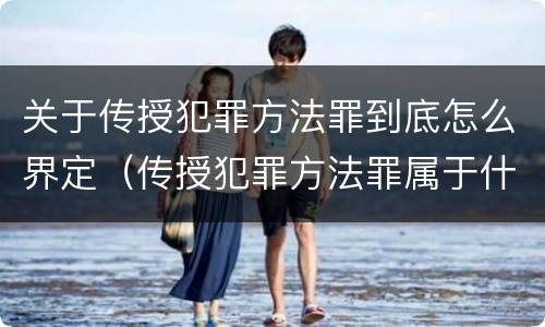 关于传授犯罪方法罪到底怎么界定（传授犯罪方法罪属于什么）
