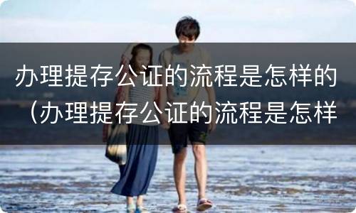 办理提存公证的流程是怎样的（办理提存公证的流程是怎样的呢）