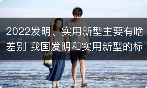 2022发明、实用新型主要有啥差别 我国发明和实用新型的标准