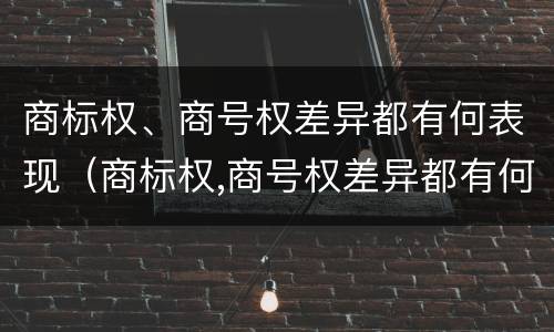 商标权、商号权差异都有何表现（商标权,商号权差异都有何表现）