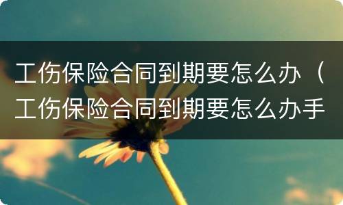 工伤保险合同到期要怎么办（工伤保险合同到期要怎么办手续）