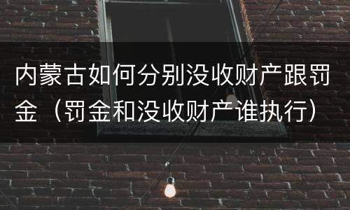 内蒙古如何分别没收财产跟罚金（罚金和没收财产谁执行）