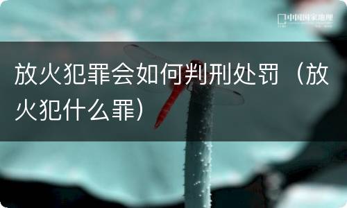 放火犯罪会如何判刑处罚（放火犯什么罪）
