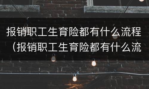 报销职工生育险都有什么流程（报销职工生育险都有什么流程呢）