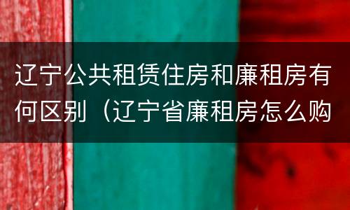 辽宁公共租赁住房和廉租房有何区别（辽宁省廉租房怎么购买产权）