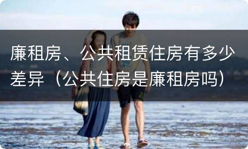 廉租房、公共租赁住房有多少差异（公共住房是廉租房吗）
