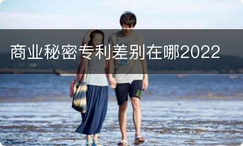 商业秘密专利差别在哪2022