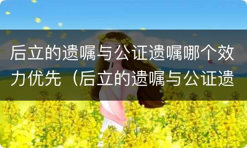 后立的遗嘱与公证遗嘱哪个效力优先（后立的遗嘱与公证遗嘱哪个效力优先一些）