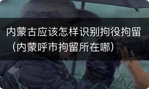 内蒙古应该怎样识别拘役拘留（内蒙呼市拘留所在哪）