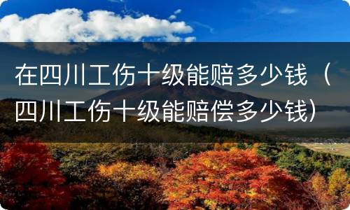 在四川工伤十级能赔多少钱（四川工伤十级能赔偿多少钱）