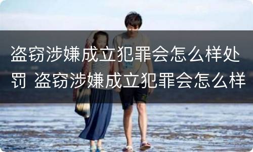 盗窃涉嫌成立犯罪会怎么样处罚 盗窃涉嫌成立犯罪会怎么样处罚呢