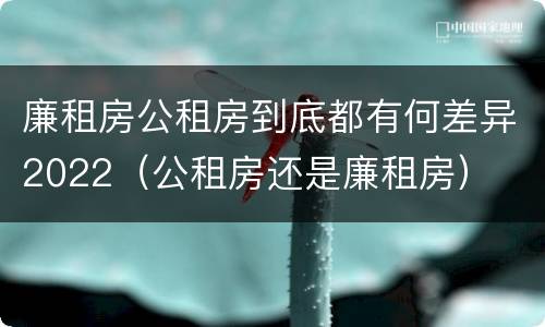 廉租房公租房到底都有何差异2022（公租房还是廉租房）