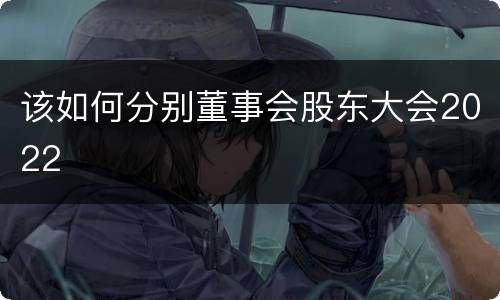 该如何分别董事会股东大会2022