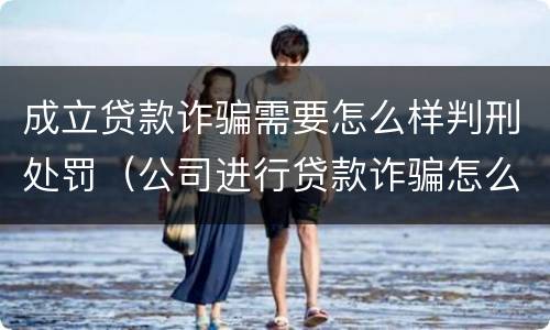成立贷款诈骗需要怎么样判刑处罚（公司进行贷款诈骗怎么定罪）