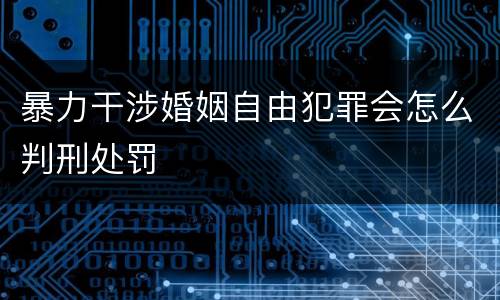 暴力干涉婚姻自由犯罪会怎么判刑处罚